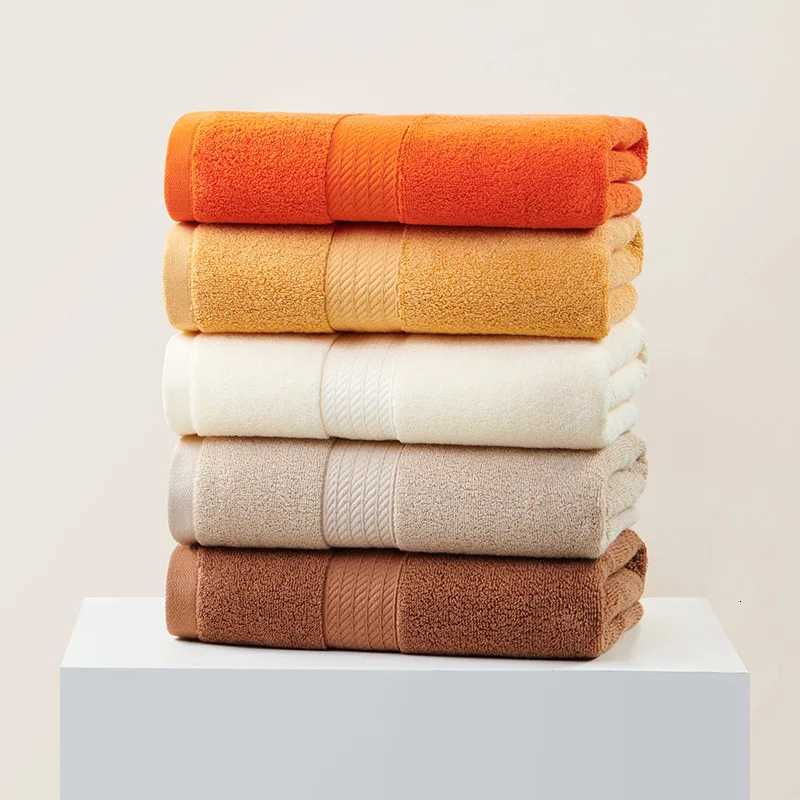 Towel 100 COTTON ADULT FACE TOWEL BATHROOM CHILDRENS SMALL BATH TOWEL SOFT ELONGATED SPORTS GYM SWEAT TOWEL LARGE TOWEL 50X100CM Y251202