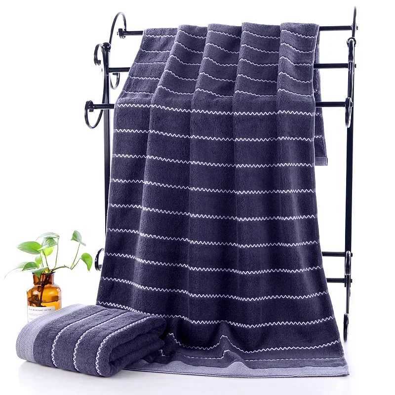 Towel Large Bath Towels 100 Cotton 140 x 70cm Extra Beach Towels Lighter Weight Absorbent Quick Dry Perfect Bathroom Towels Y251202