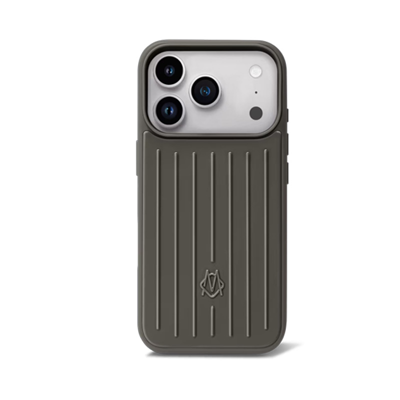 Slate Grey Phone Suitcase Designer Case For Iphone 17 Pro Max 16 15 14 13 Polycarbonate Aluminum Alloy Magsafe Weave Cover Coque Funda Titanium