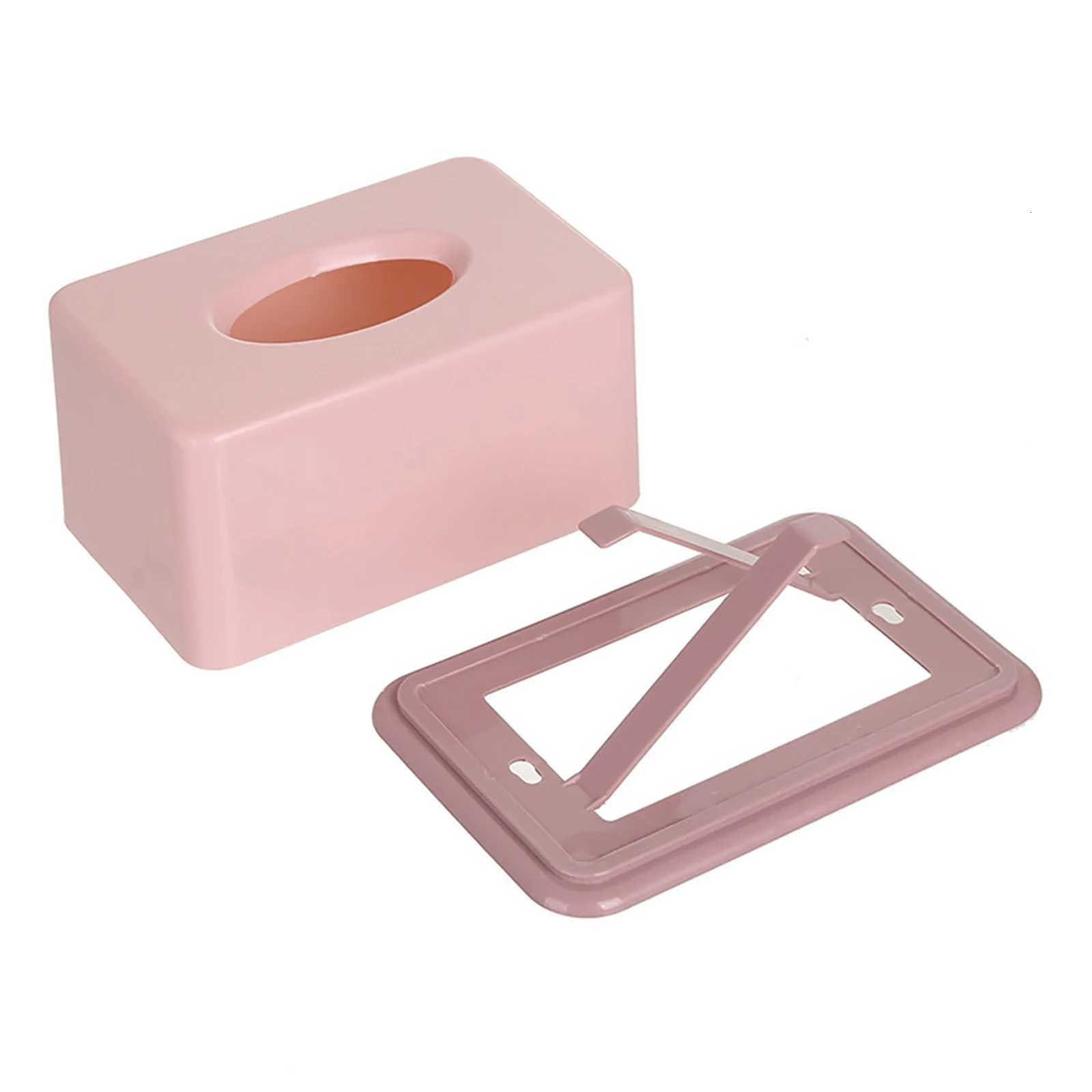 Tissue Box Solid Color Tissue Holder Large Opening Paper Case for Living Ro Bedro Off H251201
