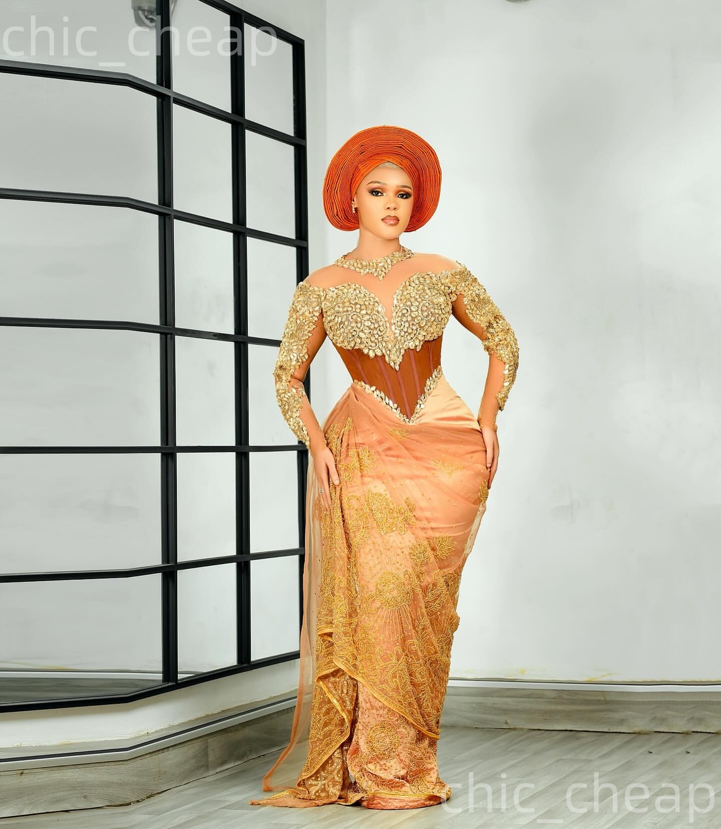 Aso Ebi Champagne Sheath Prom Dresses 2026 Crystals Sheer Neck Lace Evening Formal Party Second Birthday Engagement Gowns Plus Size Dress For Special 