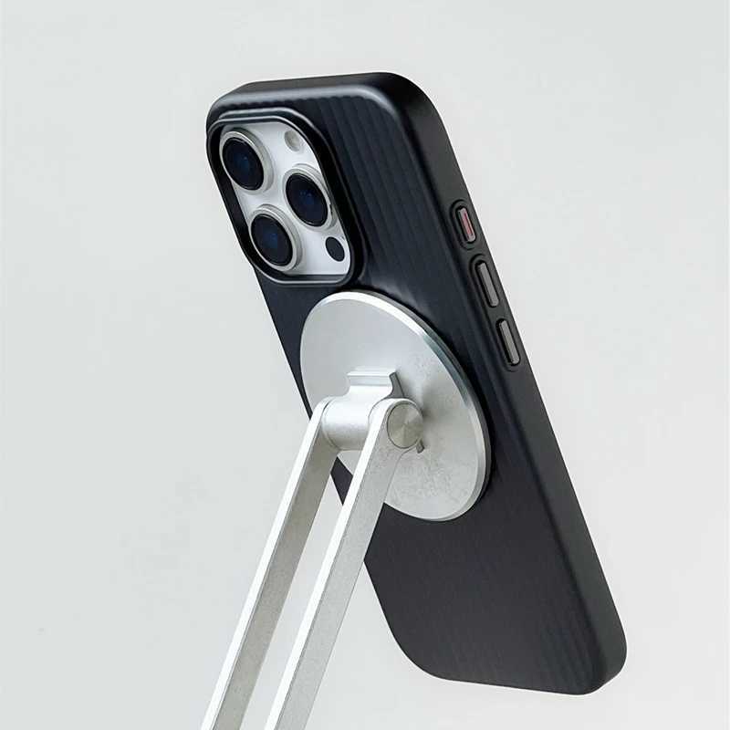 Fashion Plating 3D Luggage Stripes for Phone Case for IPhone 17 16 15 14 Pro Max Shockproof Wireless Charge Matte Cover J251202