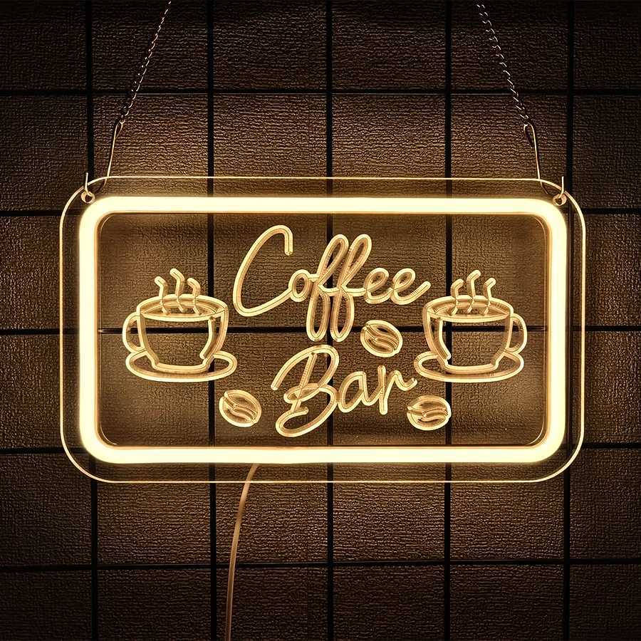 Coffee Series Neon Signs 3D Carved Warm White Icons Usb Powered Suitable For Business Decor In Clubs Restaurants And Cafes H251201