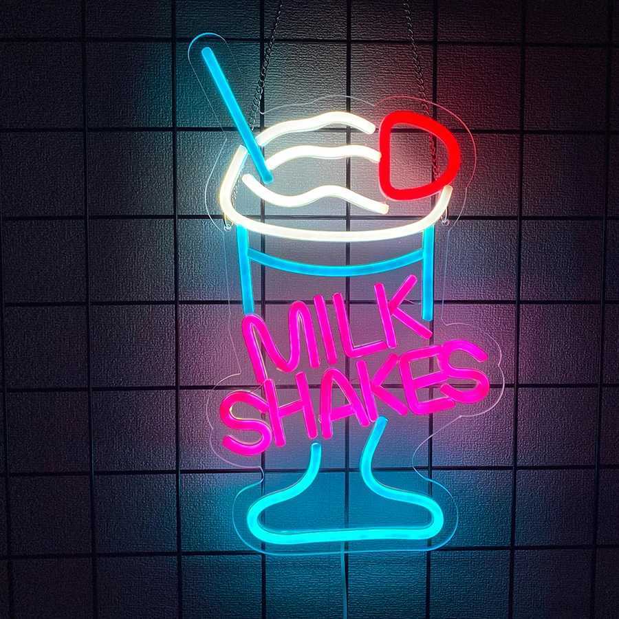 Dessert Series Neon Signs Cartoon Icons Hand-Made Usb Powered Used For Decor In Clubs Cafes Cold Drinks Shops And Shops H251201