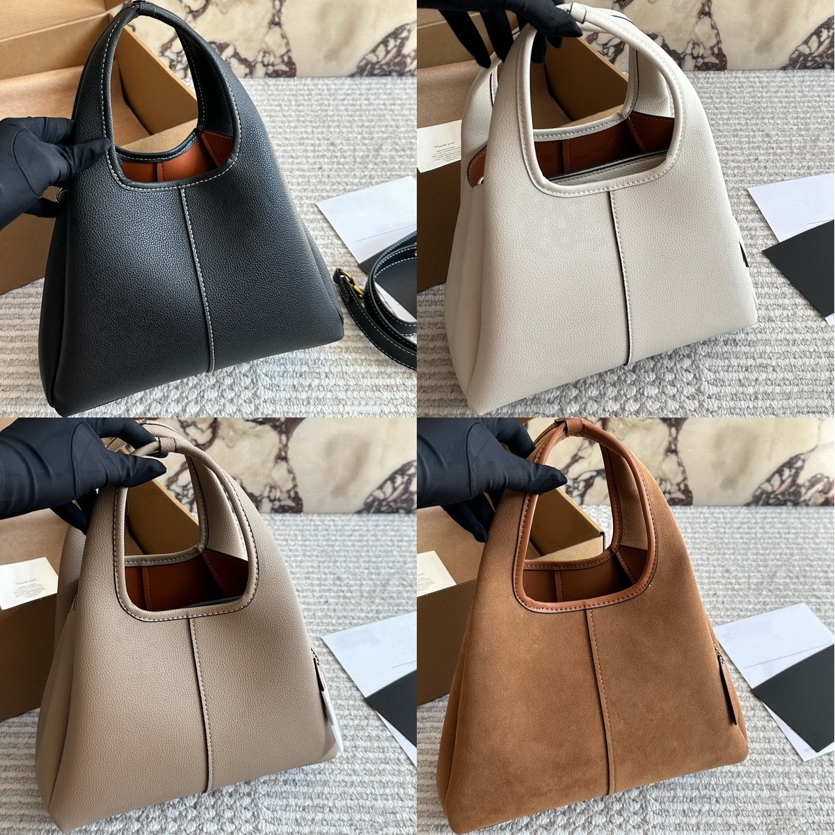 10A Lana 23 Shoulder Bag Ladies Bucket Bags Designer Handbags Suede Genuine Leather Womens Messenger Bag Crossbody Large Capacity Underarm Shopping Tote Burgundy