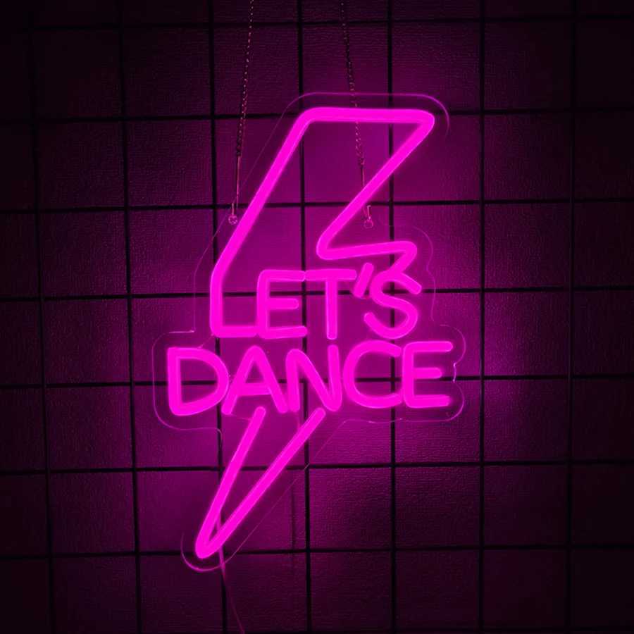 The Neon Sign With The Theme Of The Ball Is Used For Wall Art Decor Wall Lamps For Rooms Clubs Bars And Dance Parties H251201