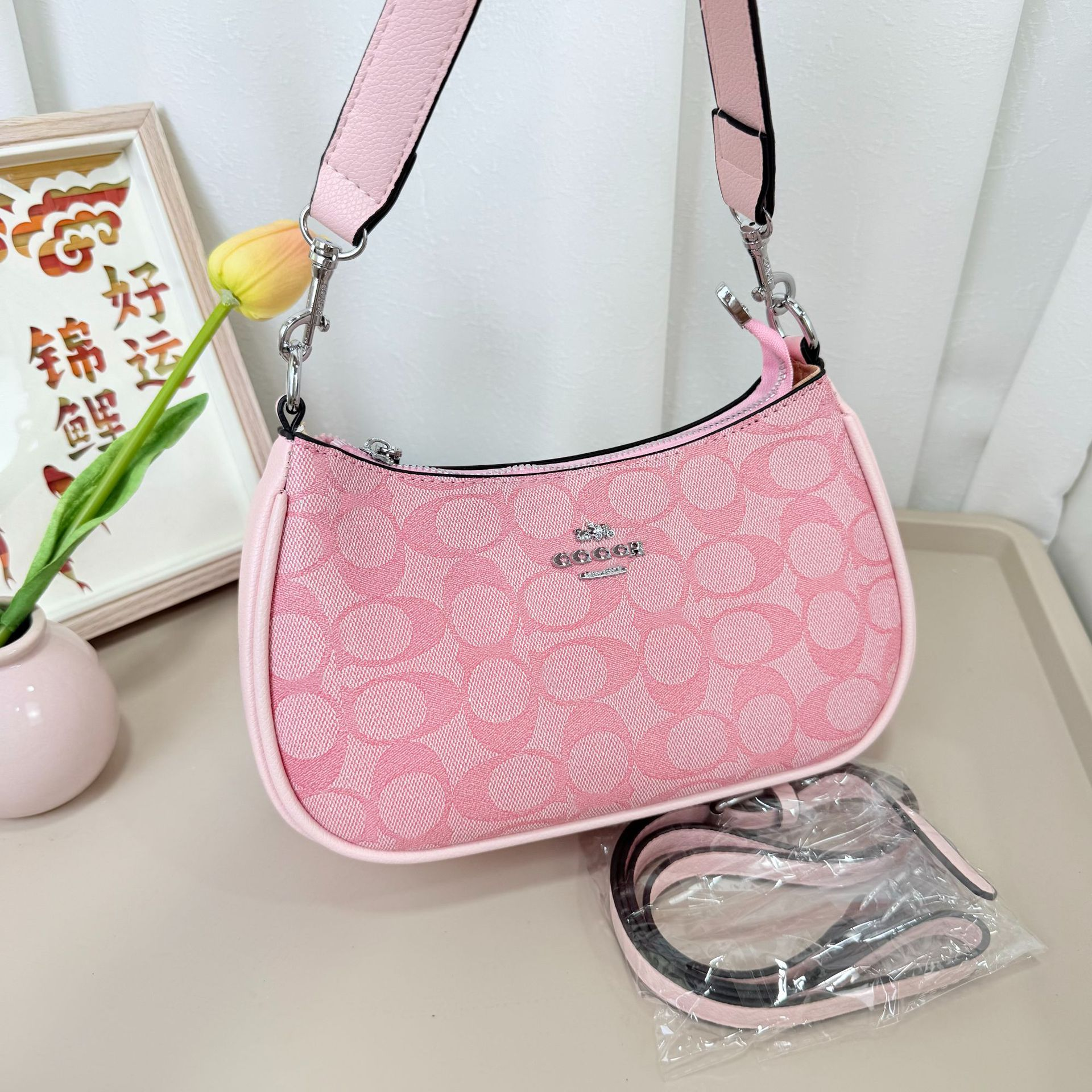 10A designer teri pink shoulder bag handbag designer bags for women crossbody bags designer women beach bag designer crossbody bag purse bag fashion saddle bag