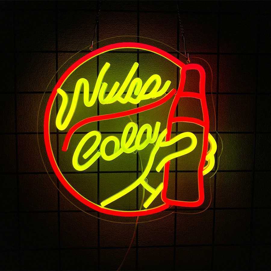 Drink Neon Signs Letters And Personalized Icons Of Wine Bottles Are Used For Club Bar Restaurant Party And Man Cave Decor H251201