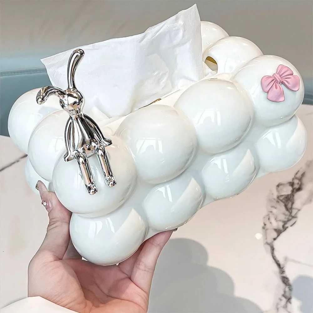 INS Style Cotton Candy Removable Tissue Box Korean Style Cute Tissue Box Desktop Decorative Supplies for He Napkin Holder H251201