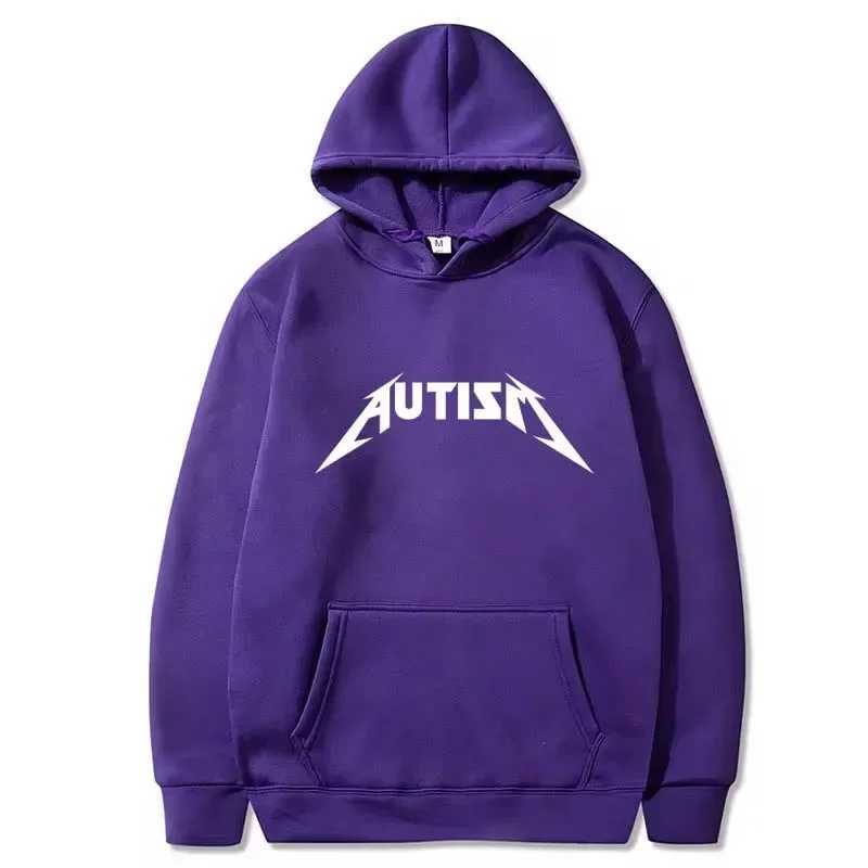 Autism Metal Rock Meme Hoodie Top Men Women Fashion Hip Hop Fleece Hoodie Oversized Pullover Winter Sport Sweatshirt for Men J251203