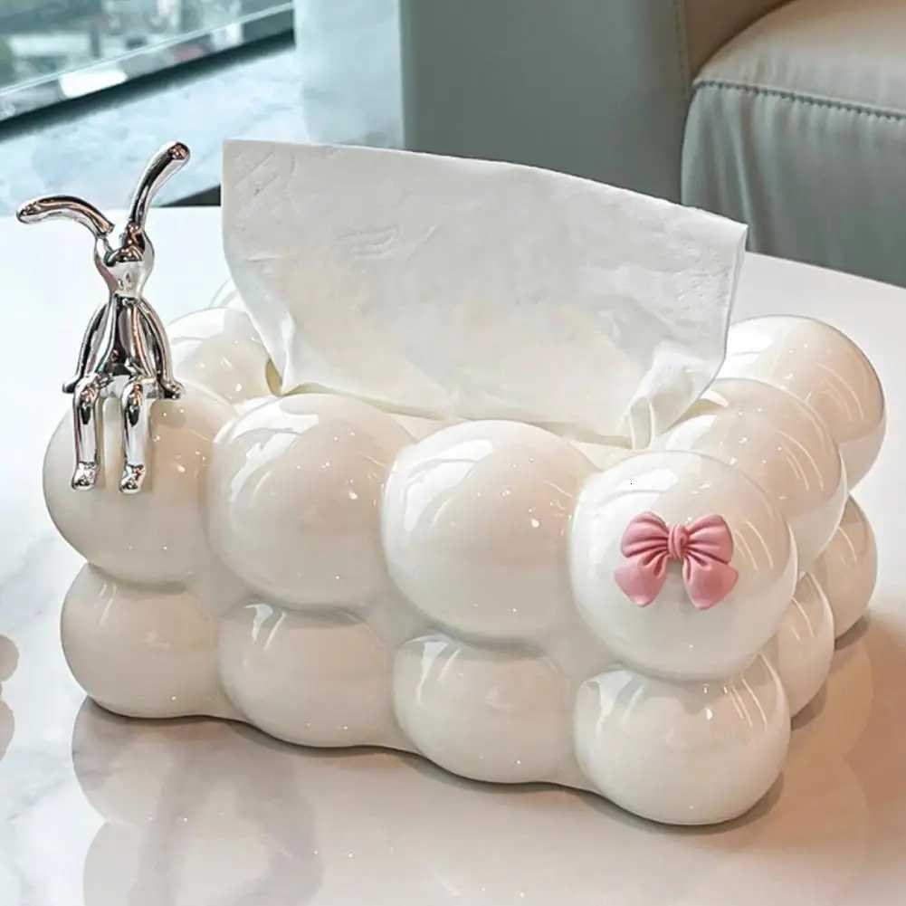 Tissue Container Luxury Tissue Box Holder With Capacity Spring Design Elegant Desktop Organizer For He Stylish Tissue Box H251201
