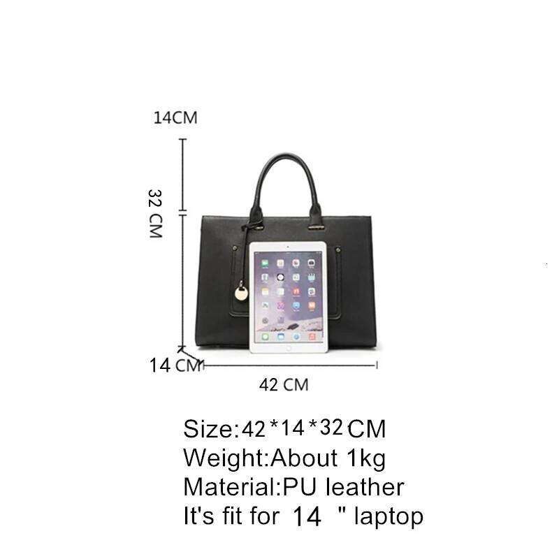 Luxury Bag Designer OYIXINGER Women S Leather Laptop Briefcase Inch Large Capacity Shoulder Bag For Macbook HP DELL Business Work Tote Waterproof