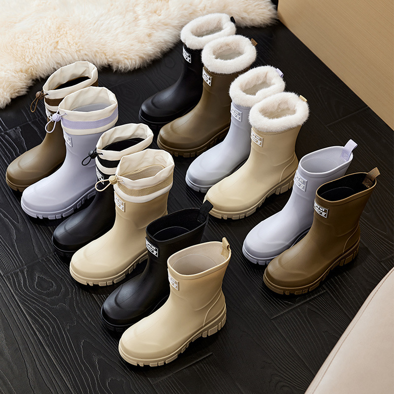 2026 Ladies Boots Waterproof Non-slip Rain Boots for Outdoor Activities Matching for women Eur 36-41