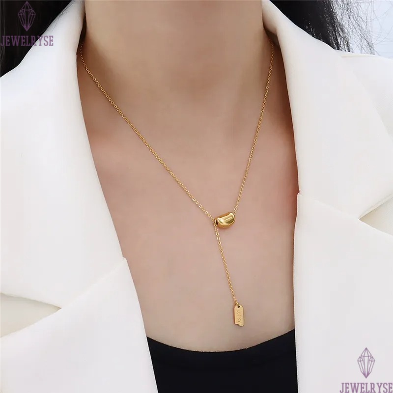 18k gold stainless steel designer necklace for woman party lucky pendant luxury silver necklaces chain choker jewelry women birthday valentines day fa