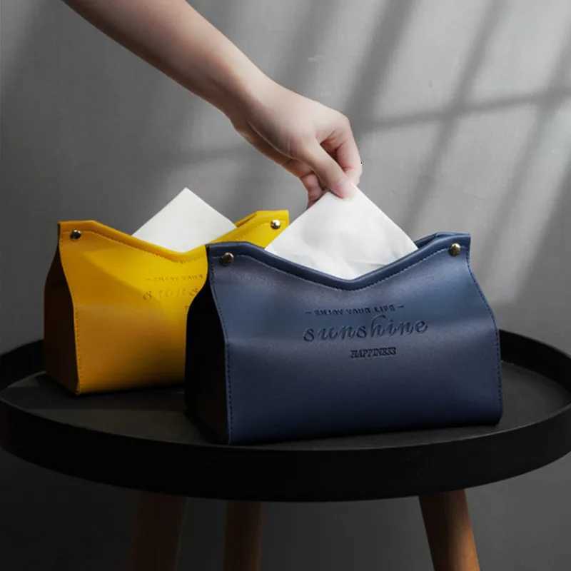 Leather Tissue Box Car Tissue Box He Living Ro Decoration Bedro Kitchen Desktop Nordic Large Storage Box Napkin Holder H251201