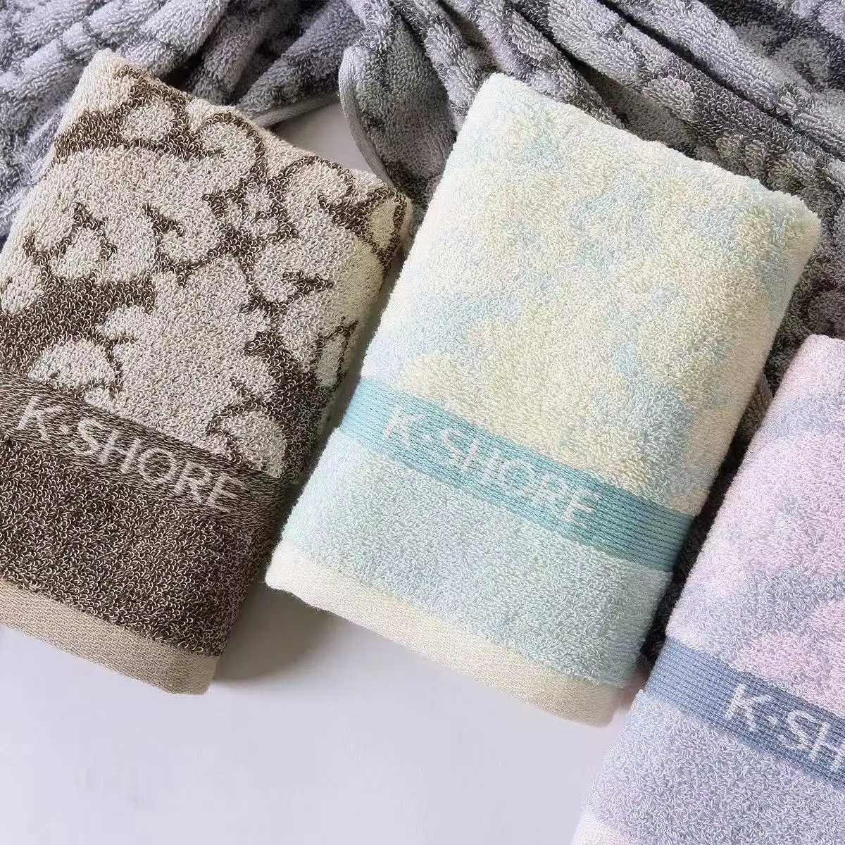 Cotton towel fancy thread forged face towel soft absorbent durable dirty face wipe hands adult household Y251202