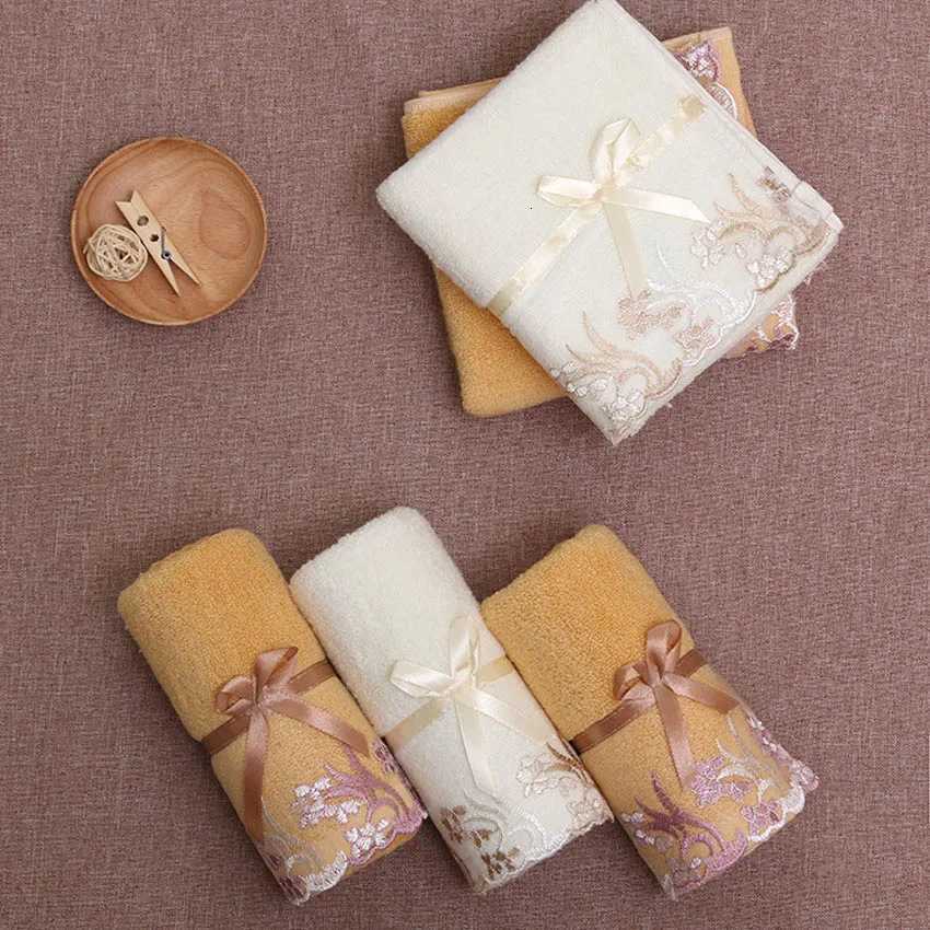 Flower Soft Print Towel Set 100 Cotton 70140cm Lace Bath Beauty Face Towel Large Hotel Spa Sport Shower Towel For Adults Home Y251202