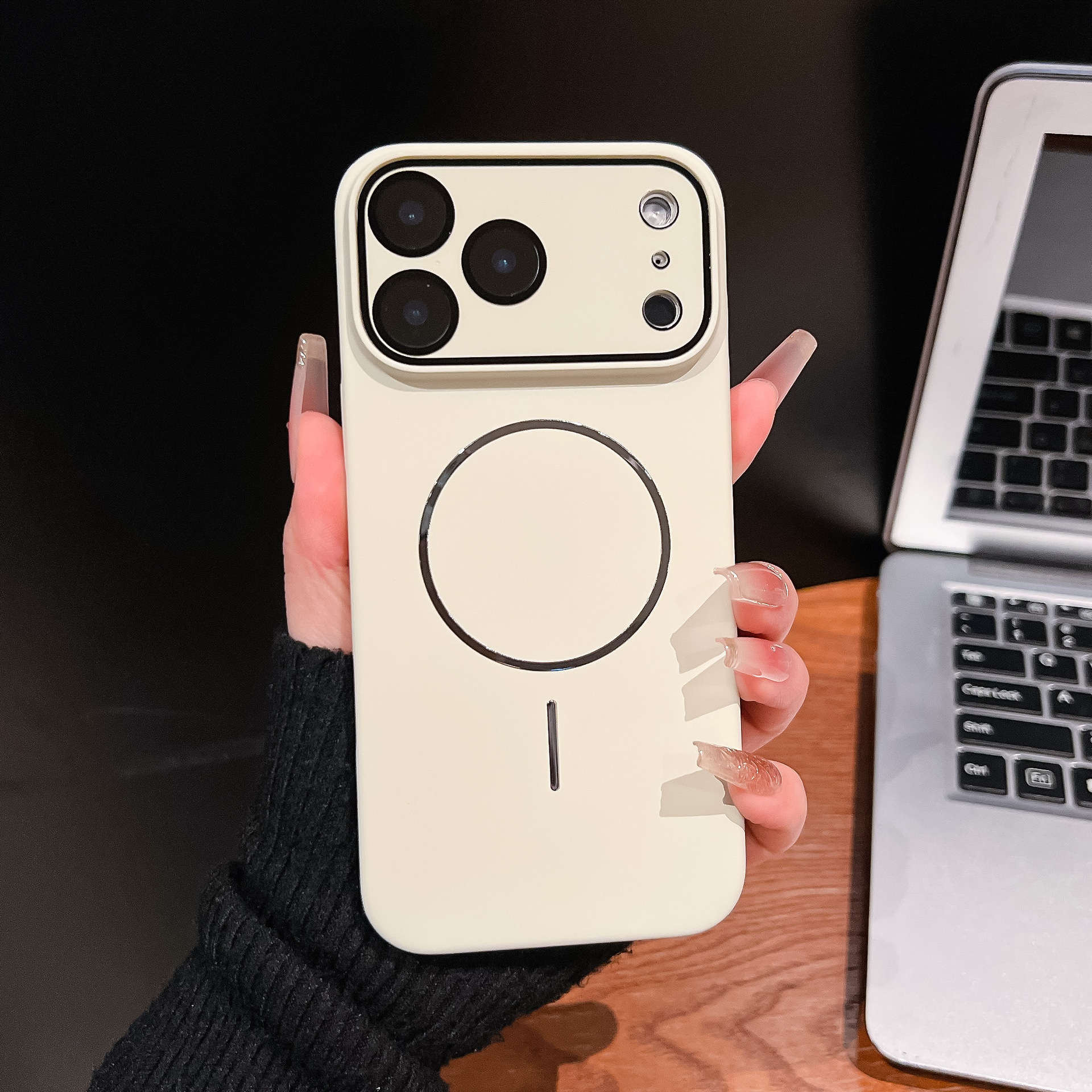 Magnetic Phone Case Compatible with iPhone 17 Pro Max Apple 16/15/14 Pro Matte Skin Feel Protective Cover