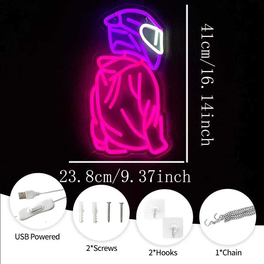 Anime Man Neon Sign Led Helmet Icon Usb Powered Light Used For Bedroom Game Room Club Man Cave Art Decor Easy To Hang H251201