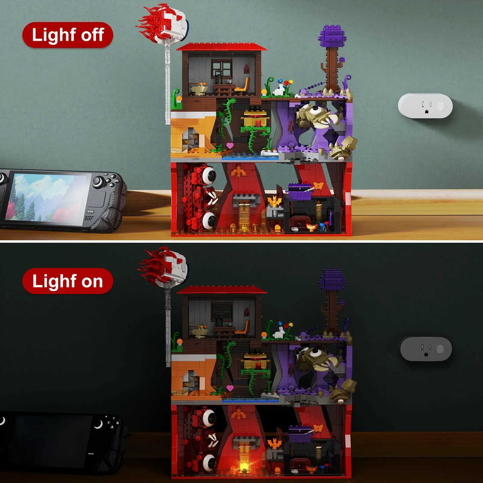 Eye of Cthhu House Wall of Flesh Building Blocks Game Map Adventure Bricks Toys Halloween Decoration for Kids C251203