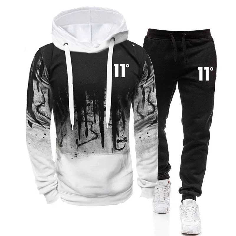 Casual Fashion High Quality Mens Tracksuit Jogging Men Versatile Sweatshirts Sweat Pants Comfort Daily Sports Simple Hoodie Set W251202