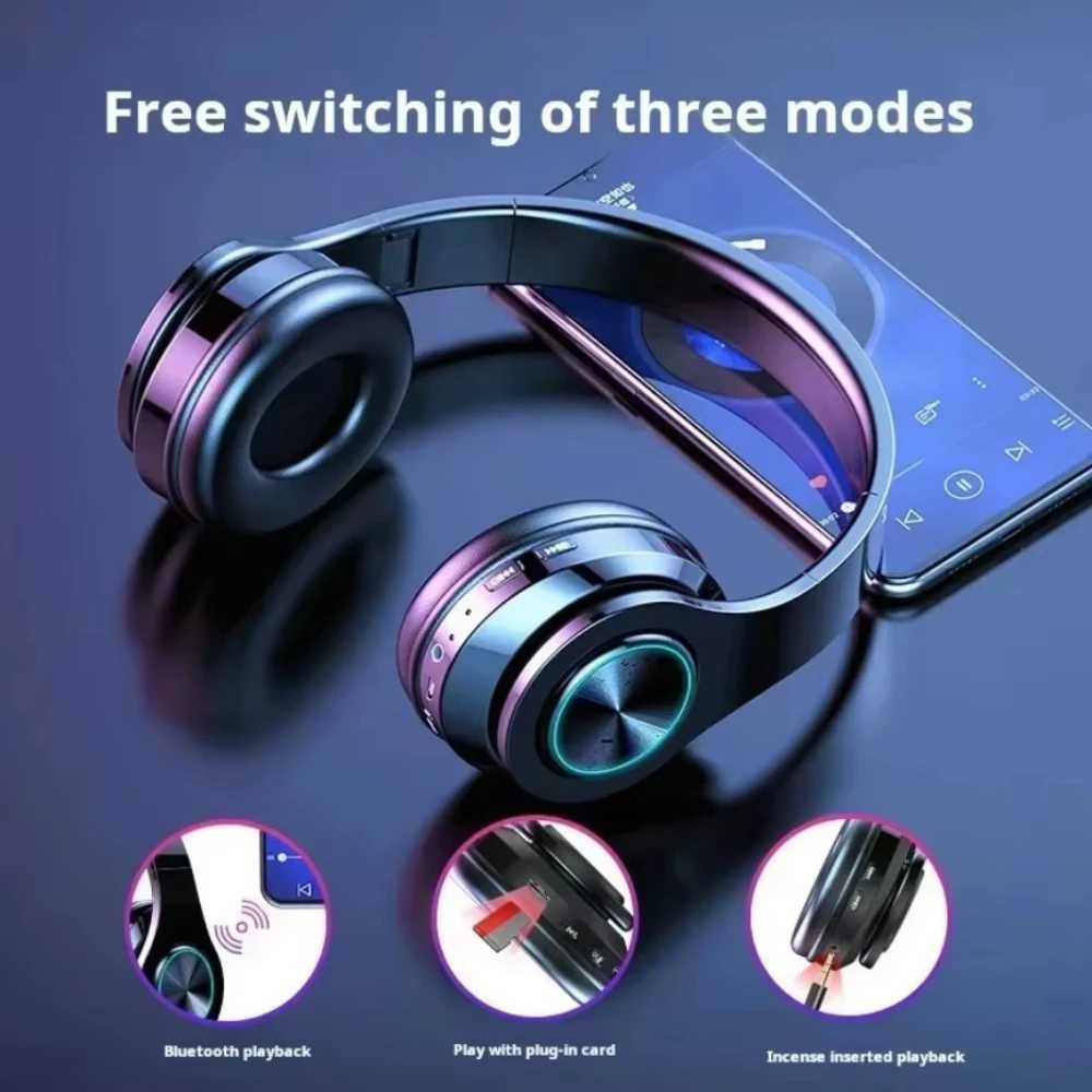 sets Gamer phones tooth Surround Sound Stereo Wireless Earphone USB With MicroPhone Colourf Light PC Laptop set Y251202