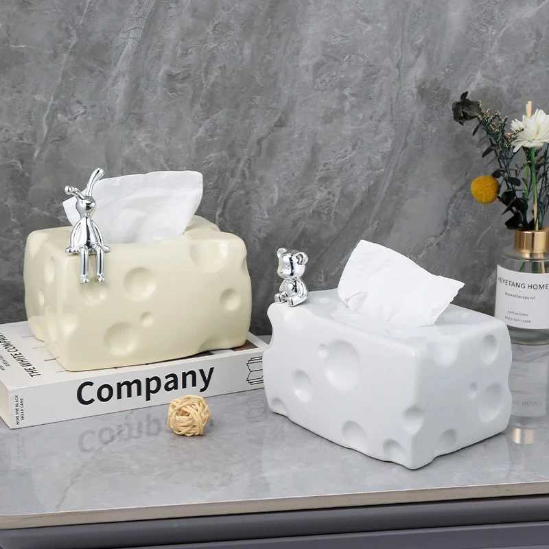 Creative Cheese Tissue Box Holder Simple Plastic Dryer Tissue Box Napkin Toilet Paper Storage Box Tissue Box Tissue Holder H251201