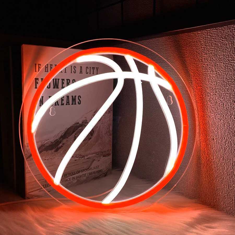 Basketball Led Neon Sign Used For Wall Decor Usb Powered Bedroom Stadium Basketball Club Man Cave Art Wall Lamp H251201