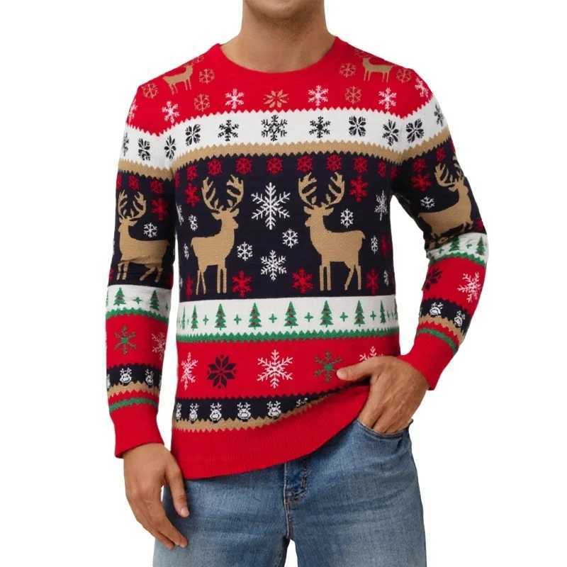 Santa Claus Pattern Hoodie For Men Christmas Deer Snow 3D Printed Pullover Autumn Women Hoodies Long Sleeve O-Neck Sweatshirts J251203