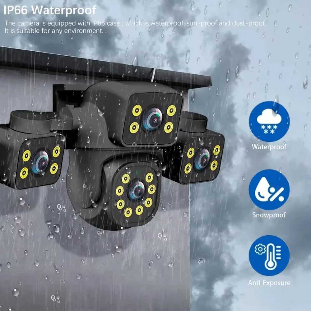 15MP Three Sn Three Lens Tuya WIFI IP Color Night Vision Camera Auto Tracking IP66 Waterproof CCTV Video Security Smart Life C251202