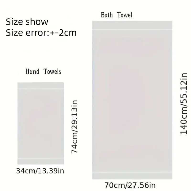 2pcs Bathroom Towel Sets 100 Cotton Embroidered Bathroom Towel Christmas Gift Sport Towel Sets Home Hotel Use White Black L251202