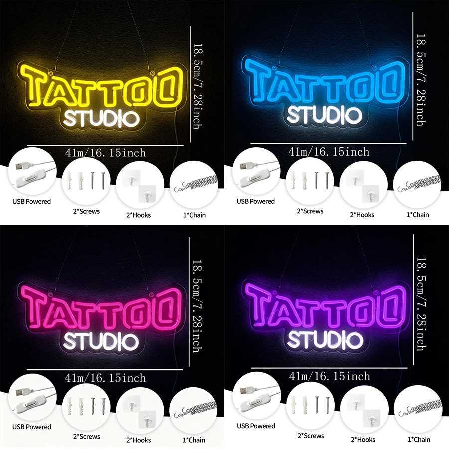 Tattoo Led Neon Sign Used For Tattoo Salon Studio Business Bedroom Beer Bar Garage Man Cave Decor Tattoo Lovers Gifts H251201