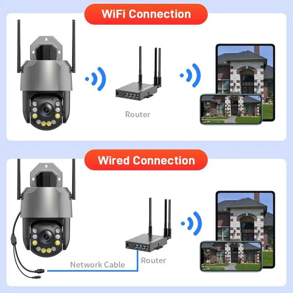 PEGATAH 5/8MP 50X Zo PTZ Camera WiFi 4K tra HD 20X Outdoor Surveillance 120m tra Long IR Vision Security Camera C251202