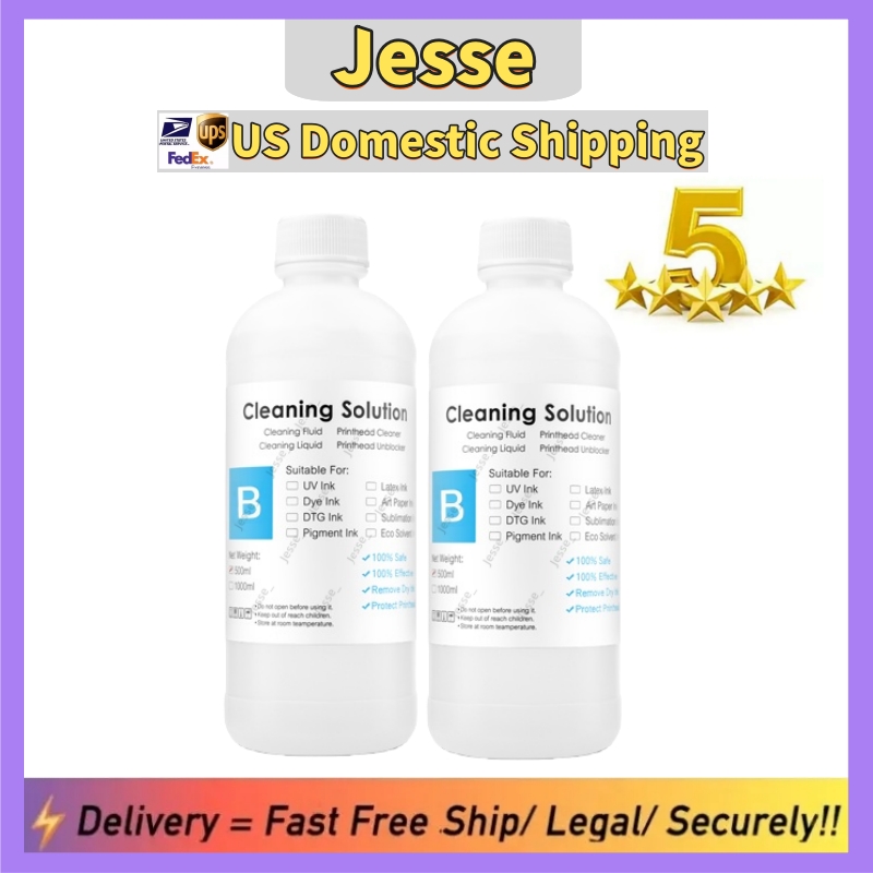 Jesse Store 500ML*2 Cleaning Solution Industrial Use Raw Materials US Domestic Local Shipping For Sticky and Gooey Messes Safe Privacy Fast delivery 100%