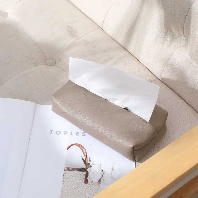 Creative Leather Tissue Box Nordic Simple He Living Ro Light Luxury Tissue Box Bedro High-end Paper Tissue Box H251201