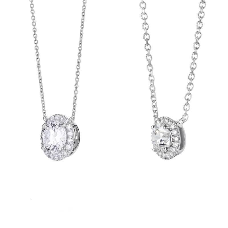IGI Certified Diamond Lab Grown Jewelry 14K Solid Gold Synthetic Diamond Pendant Lab Grown Diamond Necklace