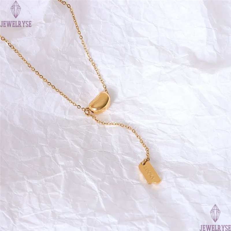 18k gold stainless steel designer necklace for woman party lucky pendant luxury silver necklaces chain choker jewelry women birthday valentines day fa