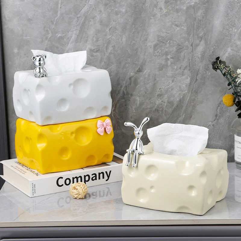 Creative Cheese Tissue Box Holder Simple Plastic Dryer Tissue Box Napkin Toilet Paper Storage Box Tissue Box Tissue Holder H251201