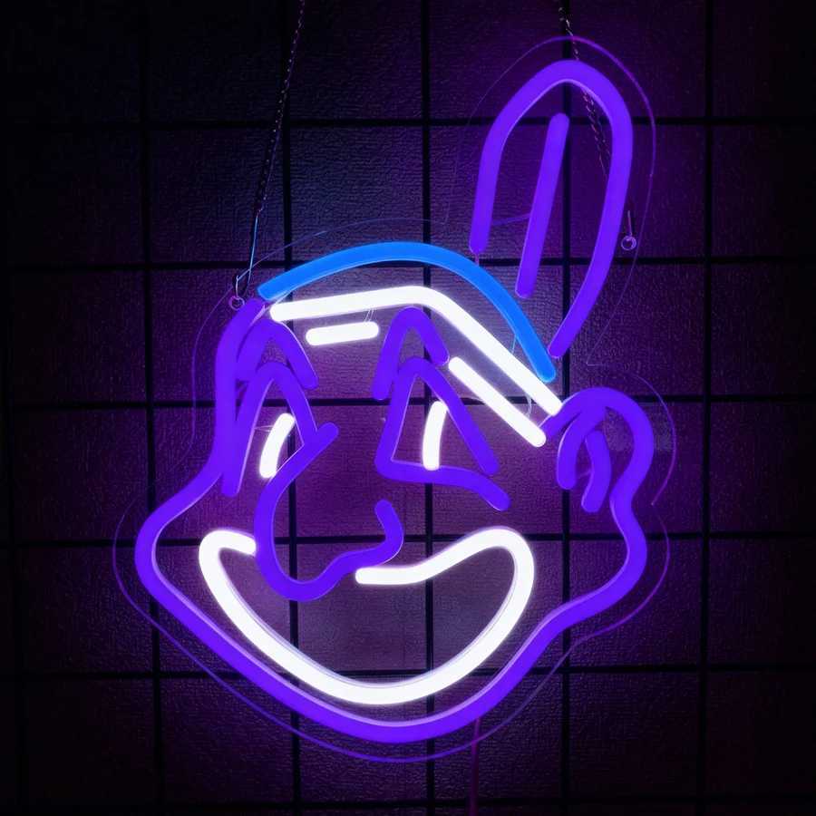 Animation Led Neon Sign Rabbit Icon Used For Bedroom Game Room Man Cave Party Decor Gifts For Teenagers And Boyfriends H251201