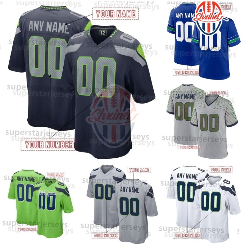 3 Nick Emmanwori Football 2025 Rivalries Jerseys Cooper Kupp Darnold Smith-Njigba Walker III Any Name Number Embroidered Letter Number Best Store