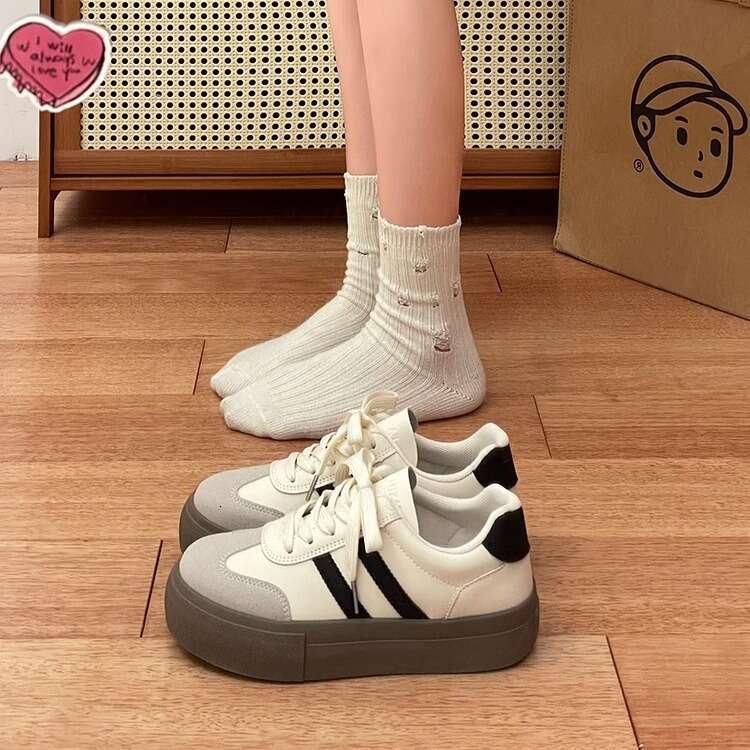 Versatile German Training for Women 2025 New Thick-Soled White Retro Agan Shoes Casual Sports Sneakers designer fashion shoes