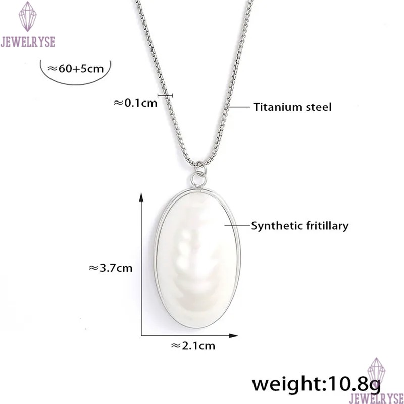 long synthetic fritillary necklace designer for woman stainless steel pendant silver 18k gold necklaces daily outfit fashion jewelry birthday family g