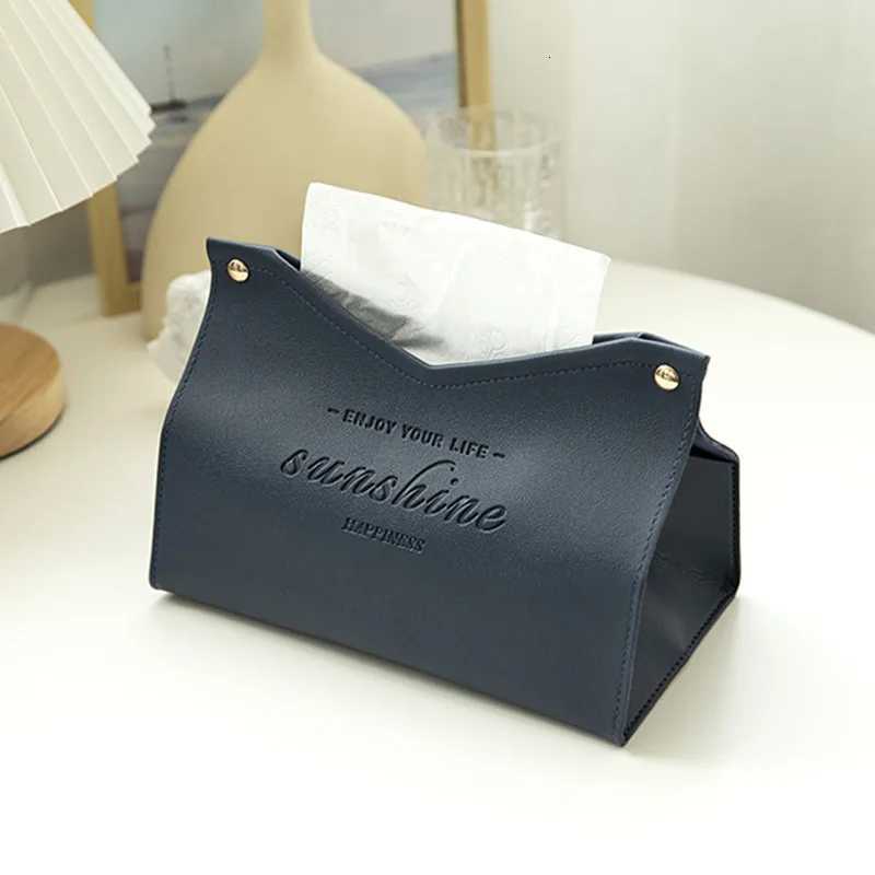 Leather Tissue Box Car Tissue Box He Living Ro Decoration Bedro Kitchen Desktop Nordic Large Storage Box Napkin Holder H251201