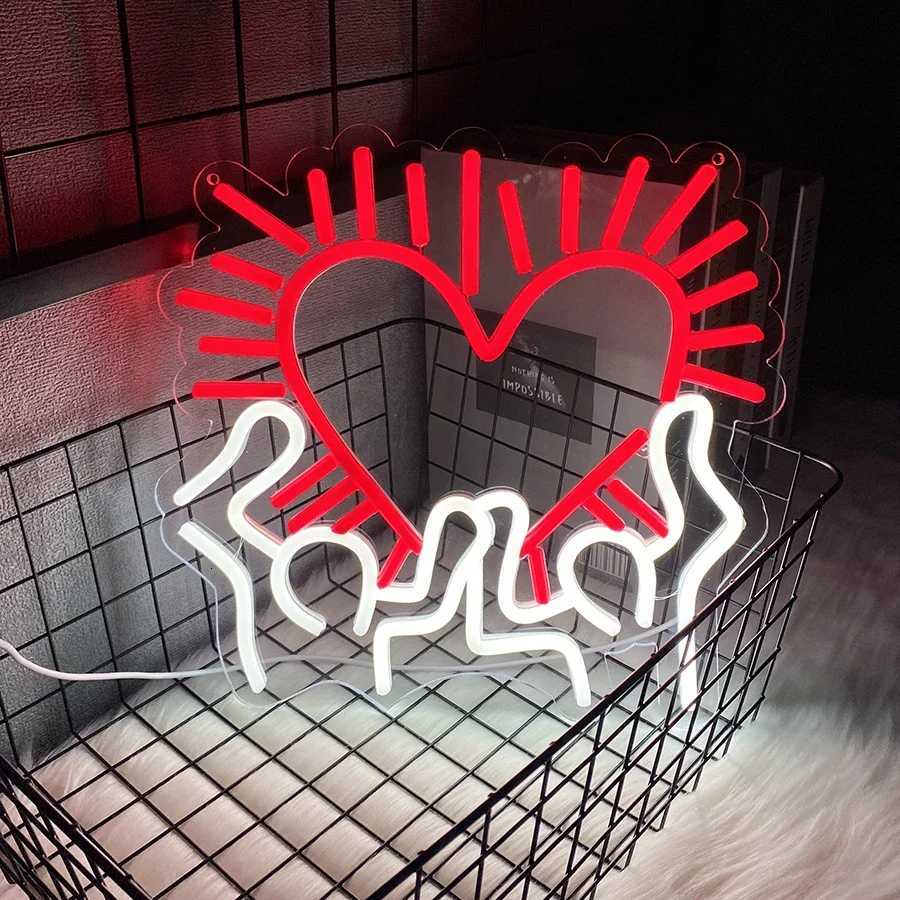 Heart LED Neon Light Wall Hanging Room Decor With OnOff Switch Home Party Wall Decor LED Neon Signs For Unique Rooms H251201