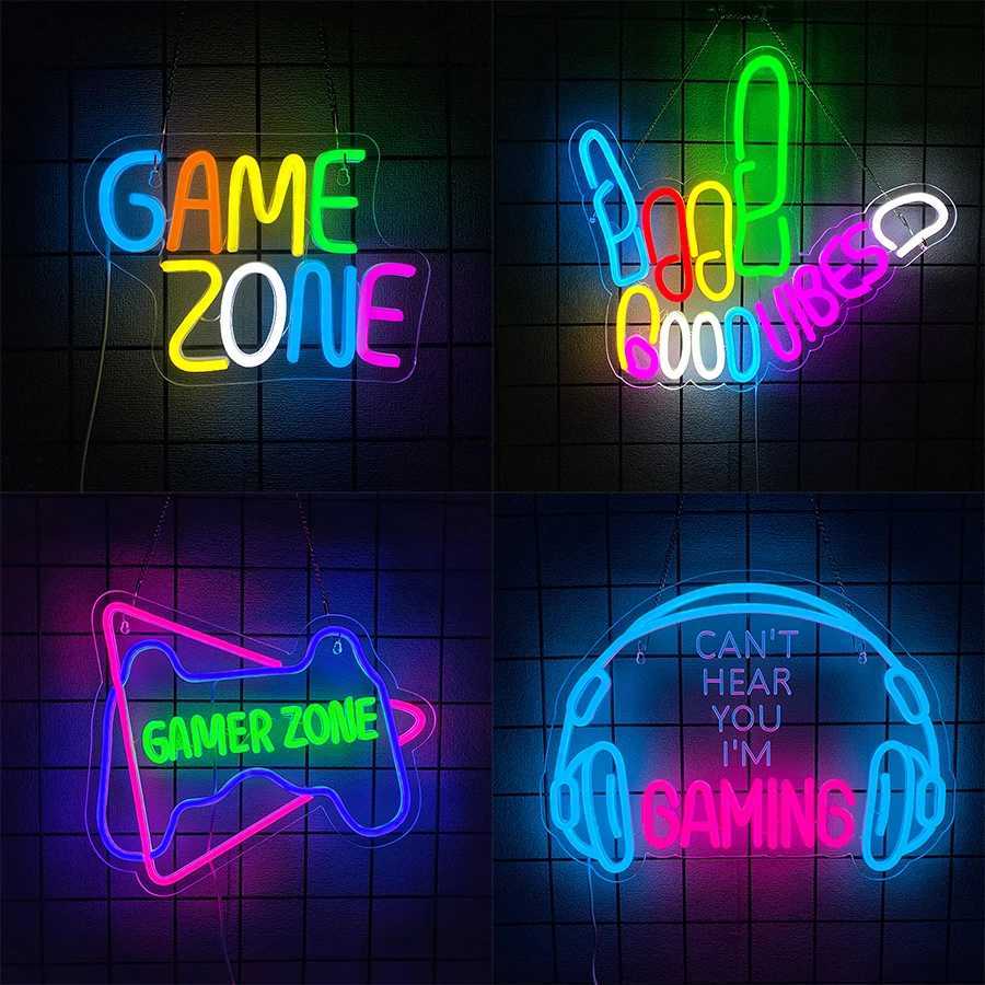 Game Series Neon Signs Used For Wall Decor Usb Powered Suitable For Room Game Room Club Bar Office Man Cave Wall Lights H251201