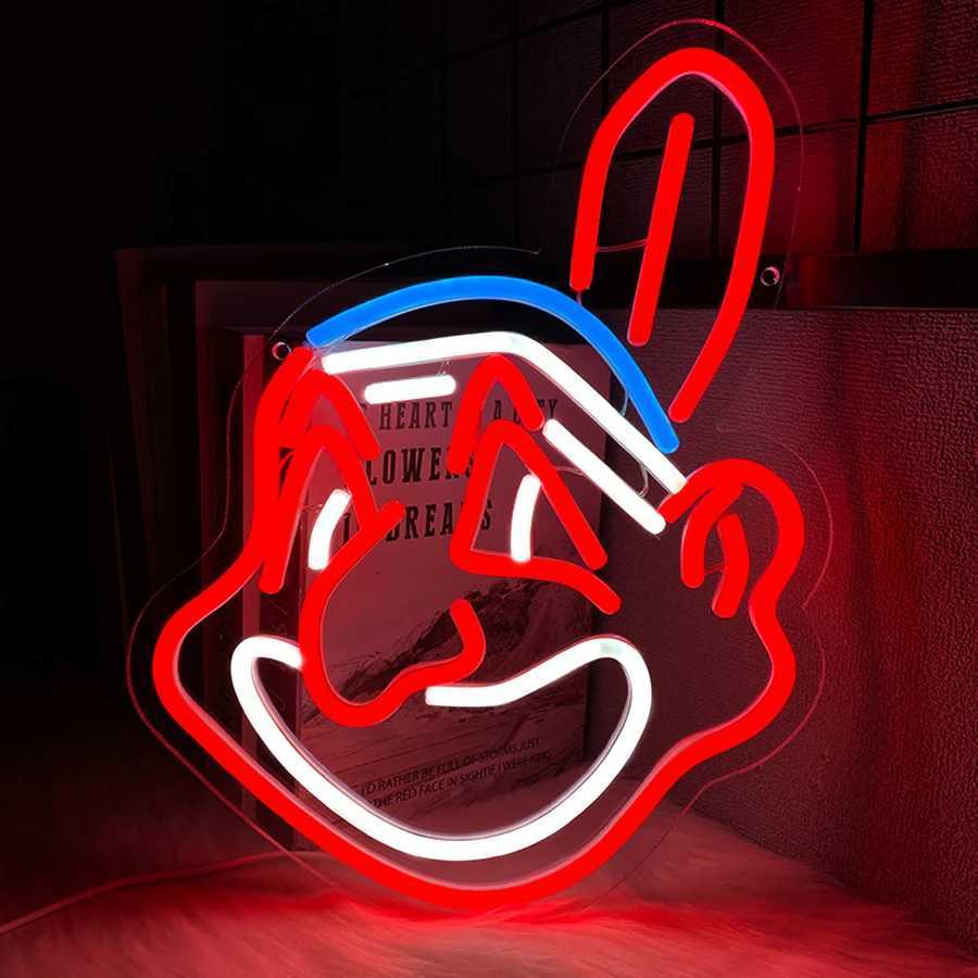 Animation Neon Sign Cartoon Character Icon Game Player Gift Used For Bedroom Game Room Man Cave Party Decor Christmas Gift H251201