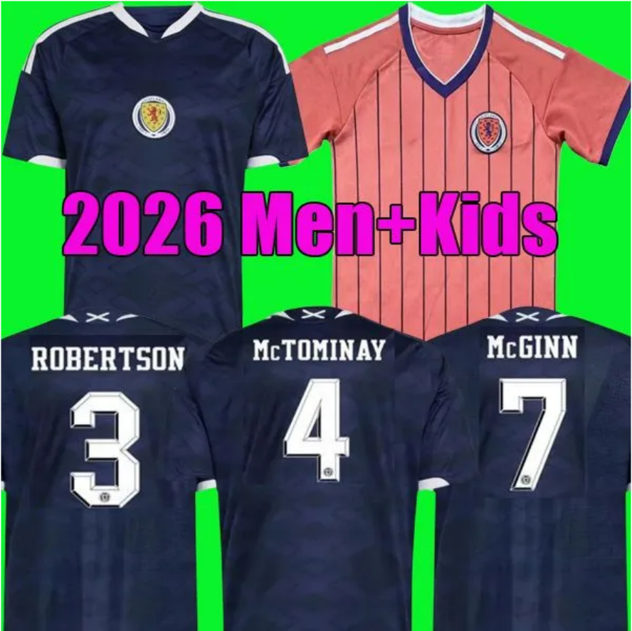 2026 27 World Cup scotland football shirt Soccer Jerseys ROBERTSON McTominay McGREGOR SHANKLAND MCGREGOR Homemaillot goalkeeper men kids kits