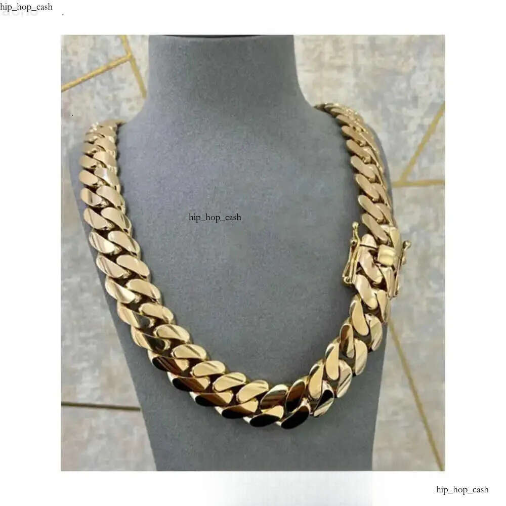 Handmade 22mm 24 Miami Cuban Link 520grams Heavy Solid 925 Sterling Silver 14k Gold Plated Curb Hiphop Chain