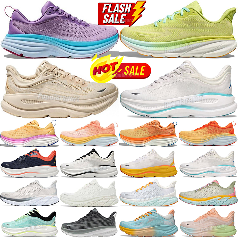2026 Bondi 9 Shoes Designer Running Clifton 9 Bondi 8 for Women Men Sneakers Free People Kawana 1 Harbor Mist Pink White Black Blue Grey Outdoor Jogging Sports Trainers