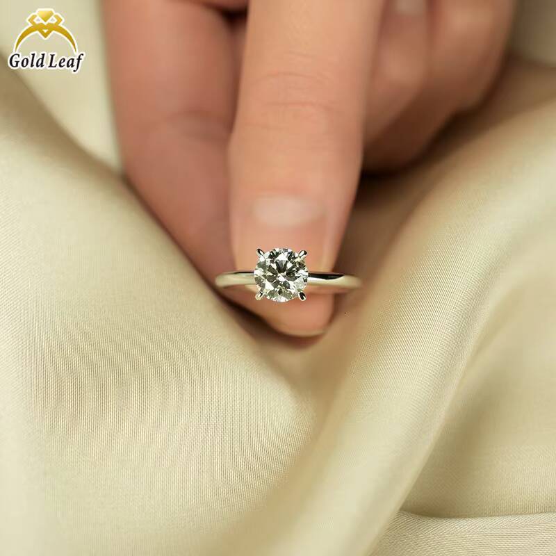 13 CT Round Brilliant Lab Gown Diamond Solitaire Ring IGI GIA Report Cvd HPHT Lab Grown Created Diamond Solid Gold Diamond Ring